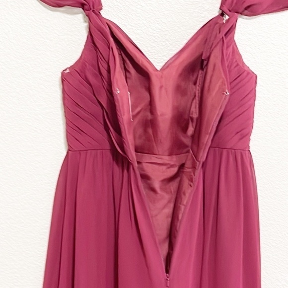 Reverly Kennedy Chiffon Bridesmaid Dress Size 8 - Picture 10 of 16